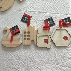Wooden Craft Ornaments Set New